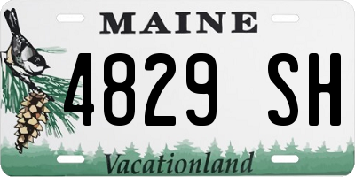 ME license plate 4829SH