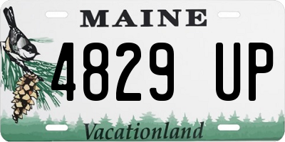ME license plate 4829UP