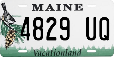 ME license plate 4829UQ