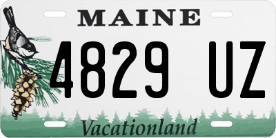 ME license plate 4829UZ