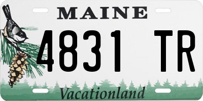 ME license plate 4831TR