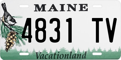 ME license plate 4831TV