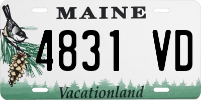 ME license plate 4831VD