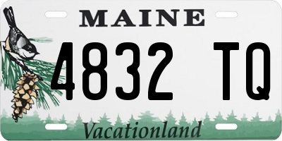 ME license plate 4832TQ