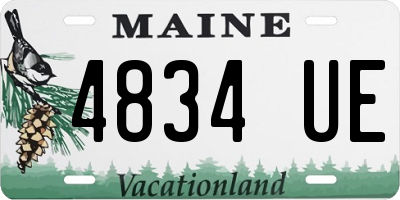 ME license plate 4834UE