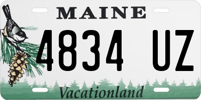 ME license plate 4834UZ