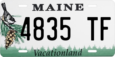 ME license plate 4835TF
