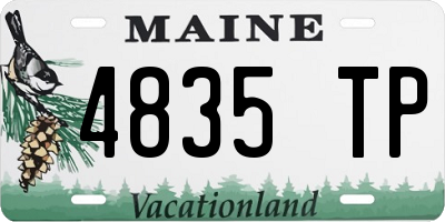 ME license plate 4835TP