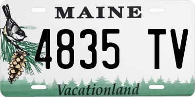 ME license plate 4835TV