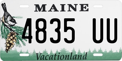 ME license plate 4835UU