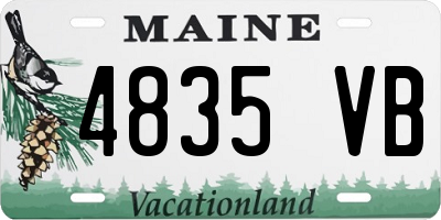 ME license plate 4835VB