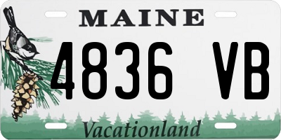 ME license plate 4836VB