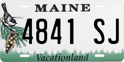 ME license plate 4841SJ