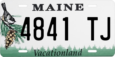 ME license plate 4841TJ