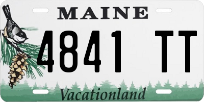 ME license plate 4841TT