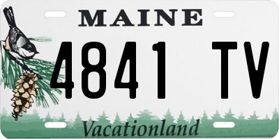 ME license plate 4841TV