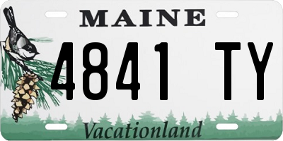 ME license plate 4841TY