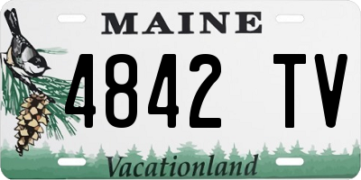 ME license plate 4842TV