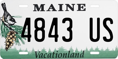 ME license plate 4843US