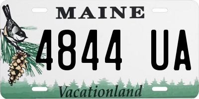 ME license plate 4844UA