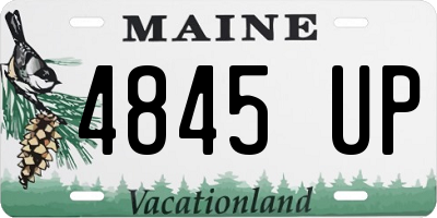 ME license plate 4845UP