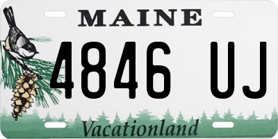 ME license plate 4846UJ