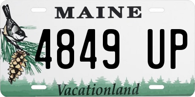 ME license plate 4849UP