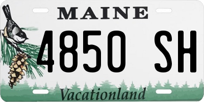 ME license plate 4850SH