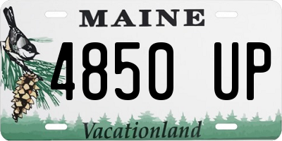 ME license plate 4850UP