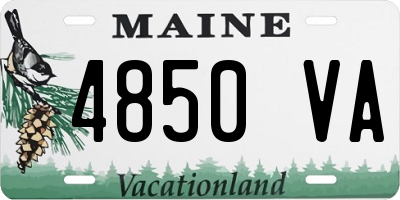 ME license plate 4850VA