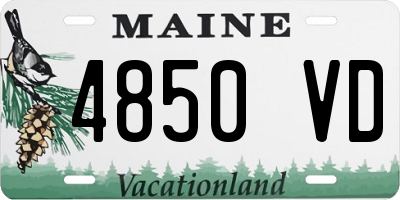 ME license plate 4850VD