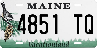 ME license plate 4851TQ