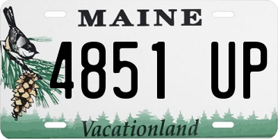 ME license plate 4851UP