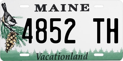 ME license plate 4852TH