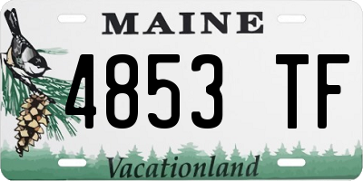 ME license plate 4853TF