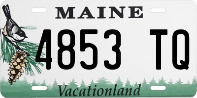 ME license plate 4853TQ
