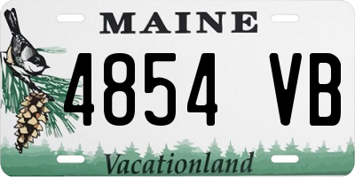ME license plate 4854VB