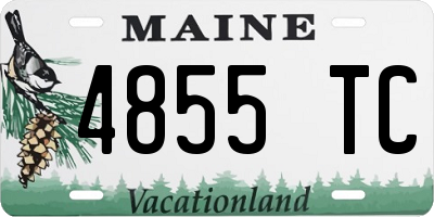 ME license plate 4855TC