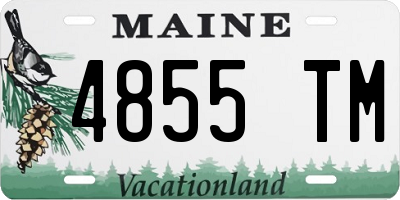 ME license plate 4855TM