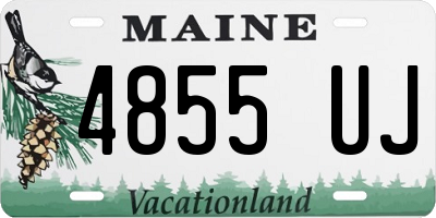 ME license plate 4855UJ