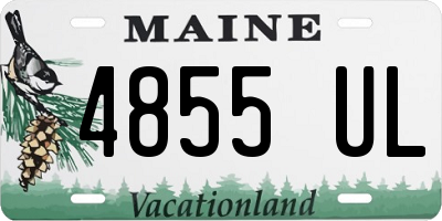 ME license plate 4855UL