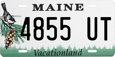 ME license plate 4855UT