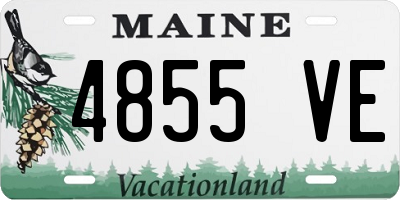 ME license plate 4855VE