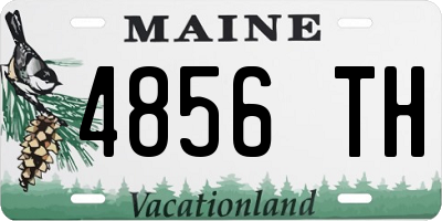 ME license plate 4856TH