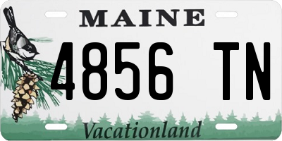 ME license plate 4856TN