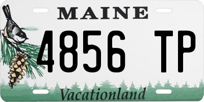 ME license plate 4856TP