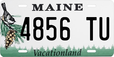 ME license plate 4856TU