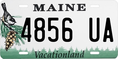 ME license plate 4856UA