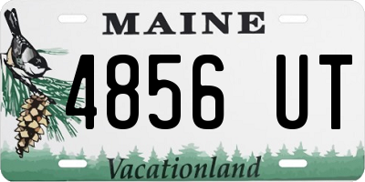 ME license plate 4856UT