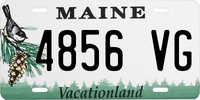 ME license plate 4856VG